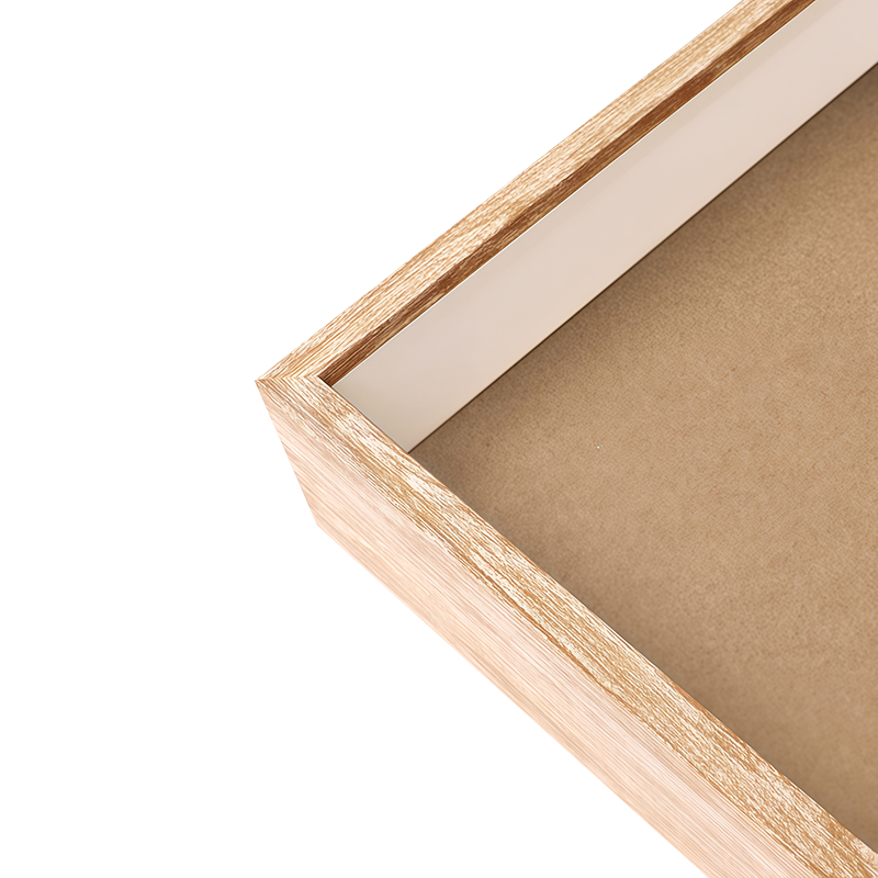 Marco de imagen PVC de textura de madera de borde estrecho
