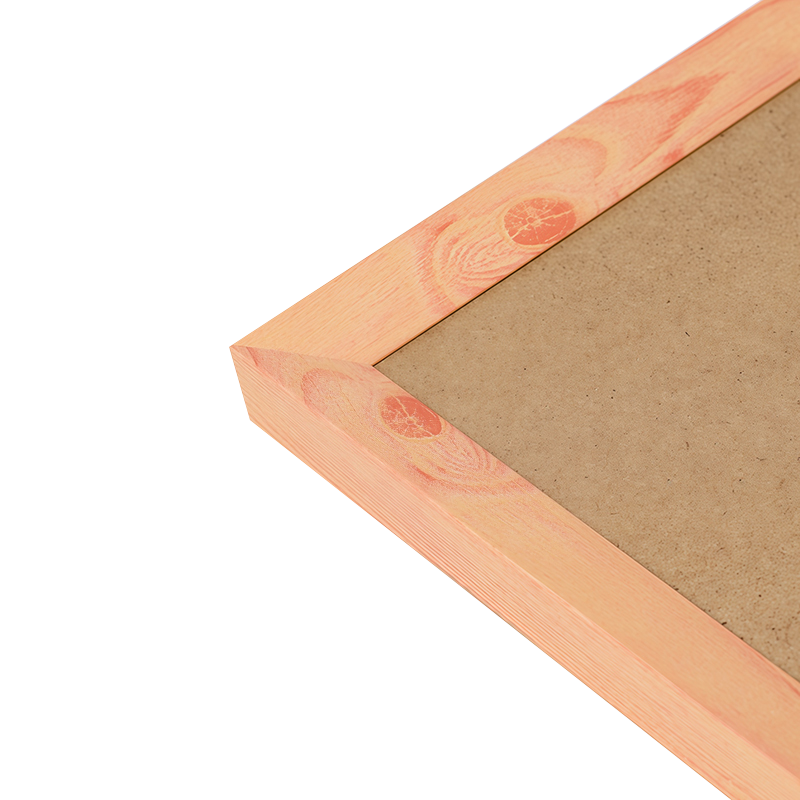 Marco de imagen PVC borde ancho de grano de madera