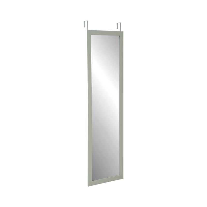 Mirror vertical de borde blanco con gancho